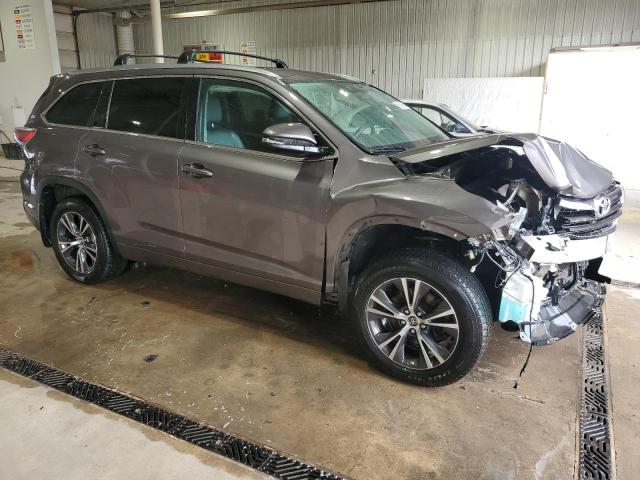 5TDJKRFH9GS228618 - 2016 TOYOTA HIGHLANDER XLE ნაცრისფერი ფოტო 4