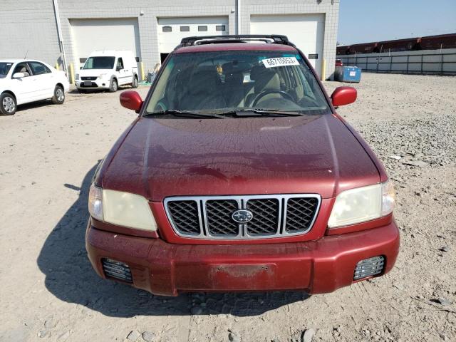 JF1SF65632H717722 - 2002 SUBARU FORESTER S RED photo 5