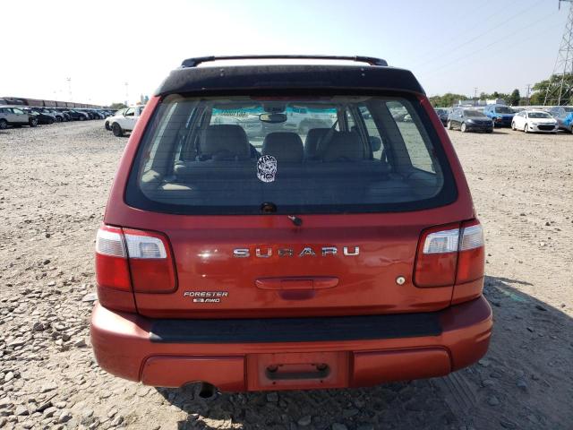 JF1SF65632H717722 - 2002 SUBARU FORESTER S RED photo 6