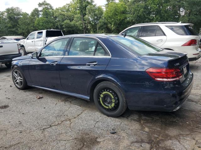 WDDHF8JB7FB139674 - 2015 MERCEDES-BENZ E 350 4MATIC BLUE photo 2