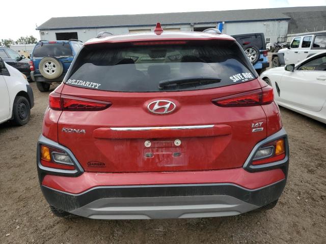 KM8K3CA59MU728518 - 2021 HYUNDAI KONA LIMITED RED photo 6