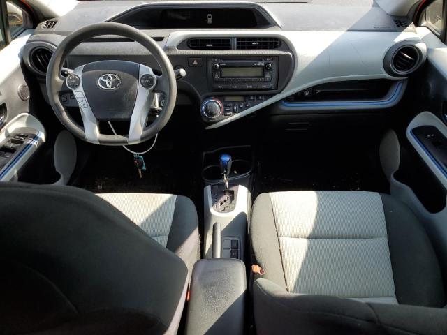 JTDKDTB34C1029618 - 2012 TOYOTA PRIUS C ORANGE photo 8