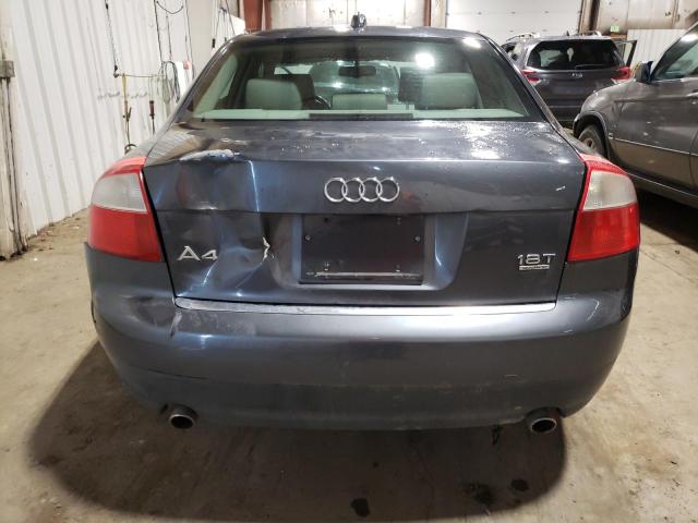 WAULC68E14A079165 - 2004 AUDI A4 1.8T QUATTRO GRAY photo 6