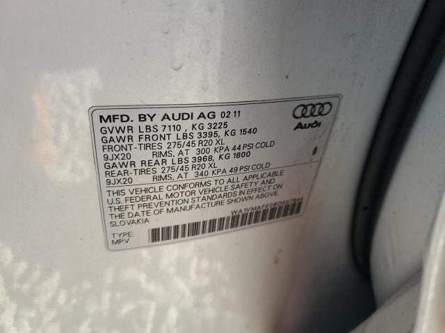 WA1VMAFE0BD007944 - 2011 AUDI Q7 PRESTIGE 银色 照片 13