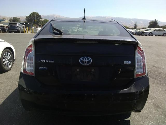 JTDKN3DU0D5621885 - 2013 TOYOTA PRIUS BLACK photo 6