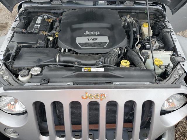 1C4BJWFG2GL146549 - 2016 JEEP WRANGLER RUBICON GRAY photo 11