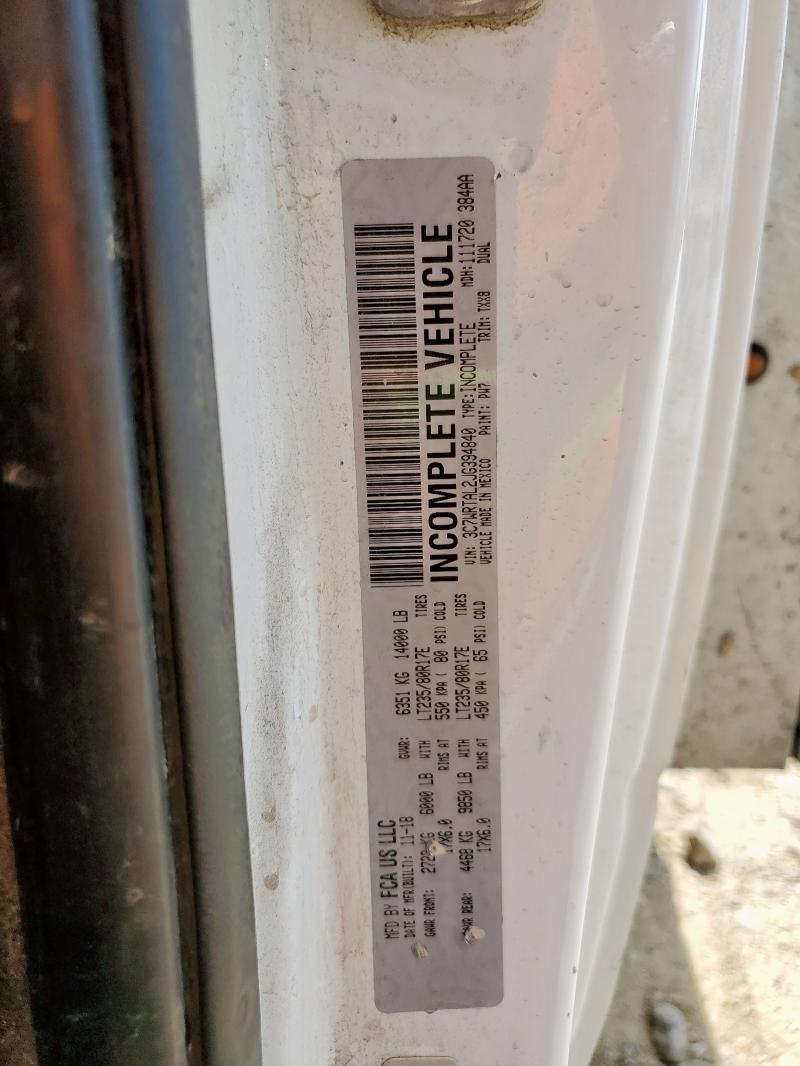 3C7WRTAL2JG394840 - 2018 RAM 3500 白色 照片 12