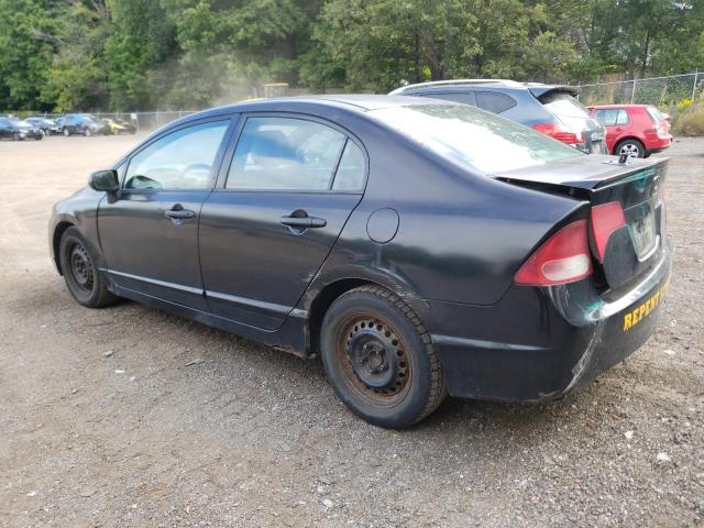 2HGFA16278H004433 - 2008 HONDA CIVIC DX BLACK photo 2