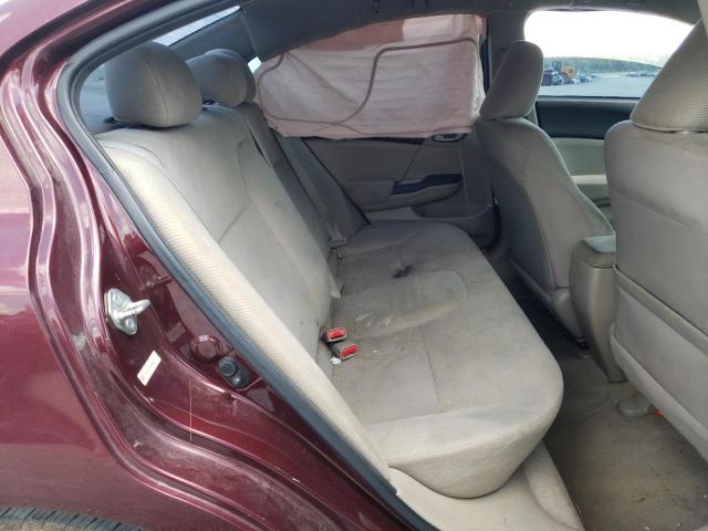 19XFB2F56CE095064 - 2012 HONDA CIVIC LX ბურგუნდია ფოტო 10