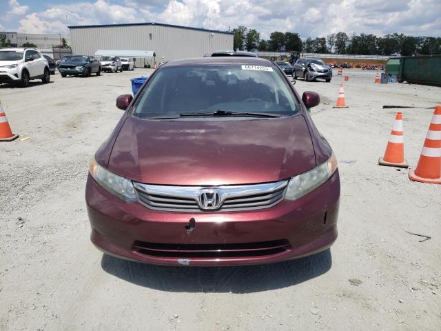 19XFB2F56CE095064 - 2012 HONDA CIVIC LX ბურგუნდია ფოტო 5