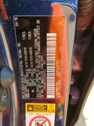 5TDJKRFH7GS285450 - 2016 TOYOTA HIGHLANDER XLE BLUE photo 13