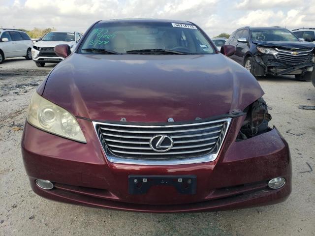 JTHBJ46G282156489 - 2008 LEXUS ES 350 MAROON photo 5