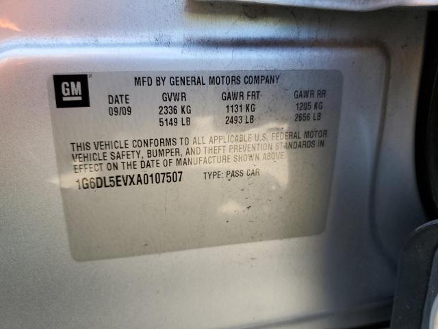 1G6DL5EVXA0107507 - 2010 CADILLAC CTS PERFORMANCE COLLECTION Gümüş fotoğraf 12