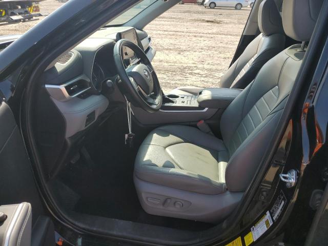 5TDGZRBH2NS226721 - 2022 TOYOTA HIGHLANDER XLE BLACK photo 7