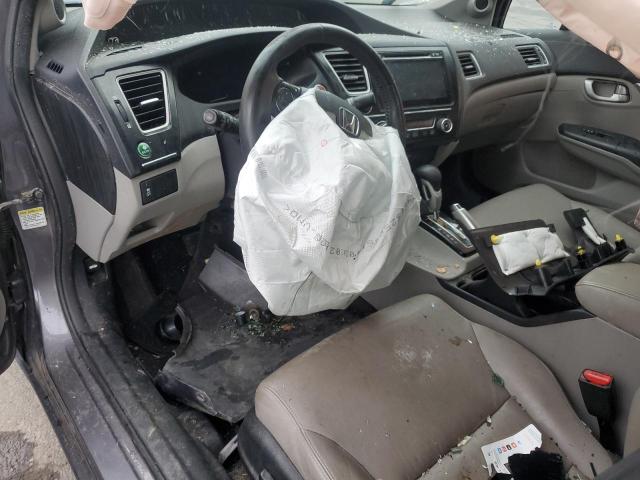 19XFB2F99EE246257 - 2014 HONDA CIVIC EXL GRAY photo 8