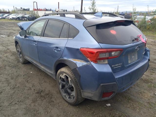 JF2GTHMC8MH651068 - 2021 SUBARU CROSSTREK LIMITED BLUE photo 2