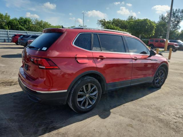 3VV3B7AX1NM079468 - 2022 VOLKSWAGEN TIGUAN SE MAROON photo 3