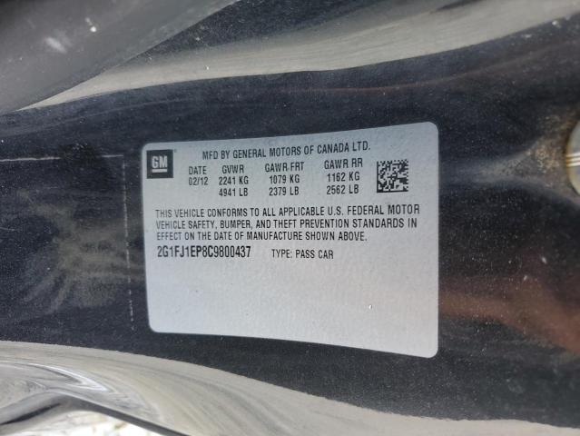 2G1FJ1EP8C9800437 - 2012 CHEVROLET CAMARO ZL1 Черный фото 13