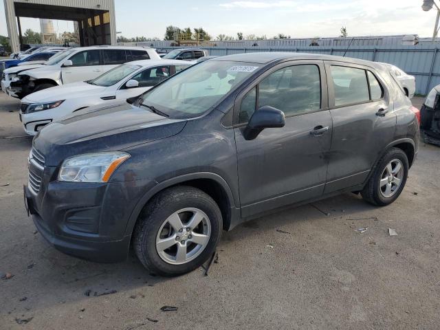 3GNCJNSB1GL175383 - 2016 CHEVROLET TRAX LS GRAY photo 1