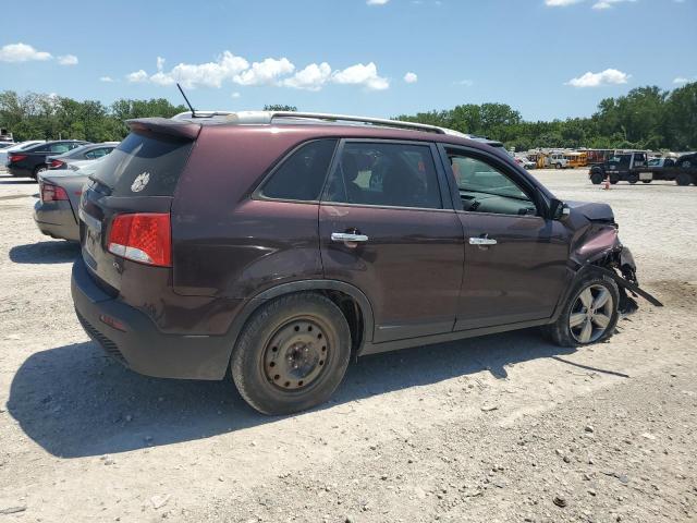 5XYKU3A66CG305969 - 2012 KIA SORENTO EX BURGUNDY photo 3