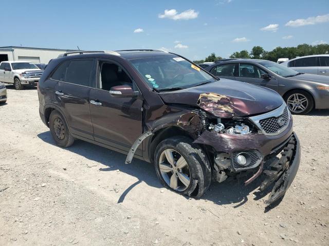 5XYKU3A66CG305969 - 2012 KIA SORENTO EX BURGUNDY photo 4