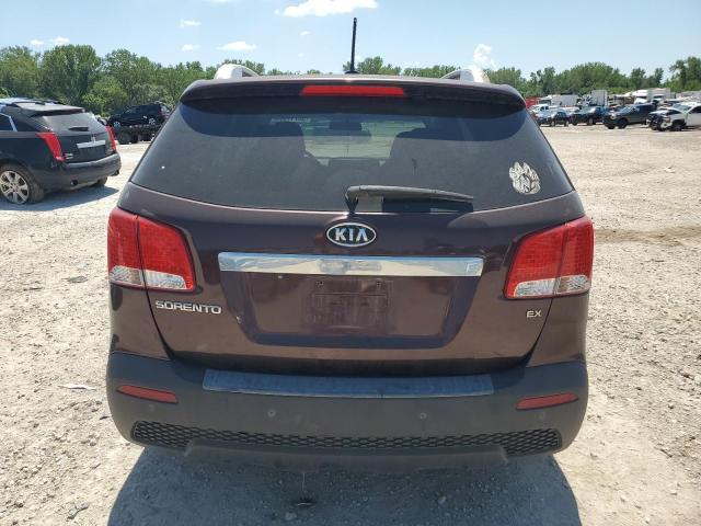 5XYKU3A66CG305969 - 2012 KIA SORENTO EX BURGUNDY photo 6