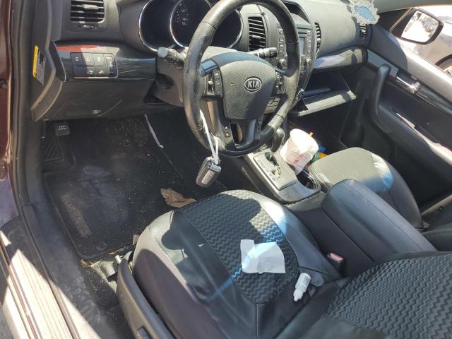 5XYKU3A66CG305969 - 2012 KIA SORENTO EX BURGUNDY photo 8