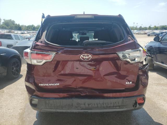 5TDKKRFHXES034861 - 2014 TOYOTA HIGHLANDER XLE Tünd qırmızı foto 6
