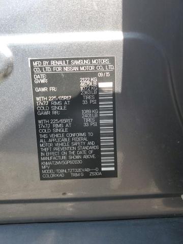 KNMAT2MV5GP601130 - 2016 NISSAN ROGUE S 灰色 照片 13