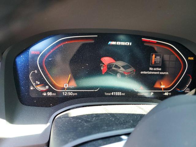 WBAGV8C07LCE18973 - 2020 BMW M850XI GRAY photo 9