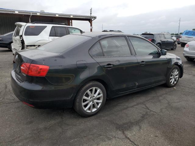 3VWDP7AJ0CM109294 - 2012 VOLKSWAGEN JETTA SE BLACK photo 3