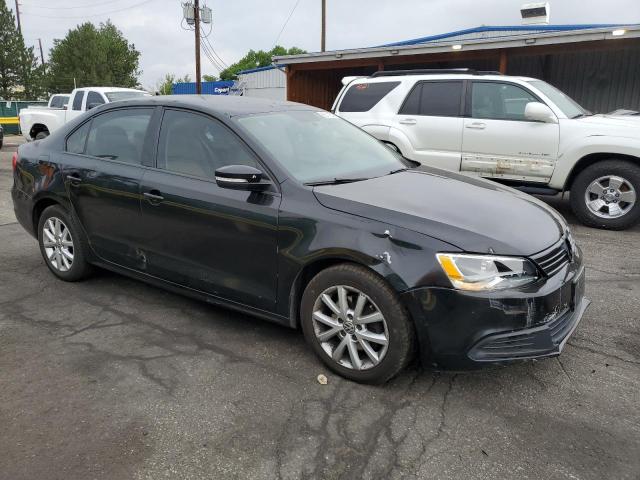 3VWDP7AJ0CM109294 - 2012 VOLKSWAGEN JETTA SE BLACK photo 4
