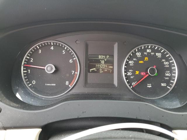 3VWDP7AJ0CM109294 - 2012 VOLKSWAGEN JETTA SE BLACK photo 9