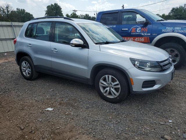WVGAV7AX4HK022153 - 2017 VOLKSWAGEN TIGUAN S SILVER photo 4
