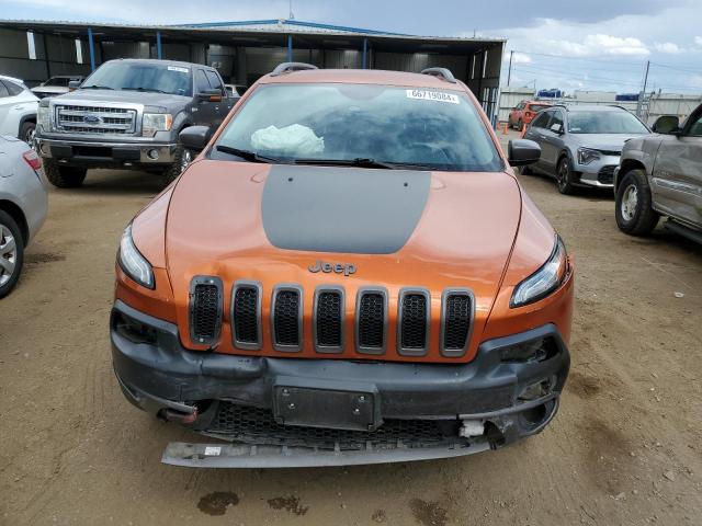 1C4PJMBS7GW227274 - 2016 JEEP CHEROKEE TRAILHAWK ORANGE photo 5