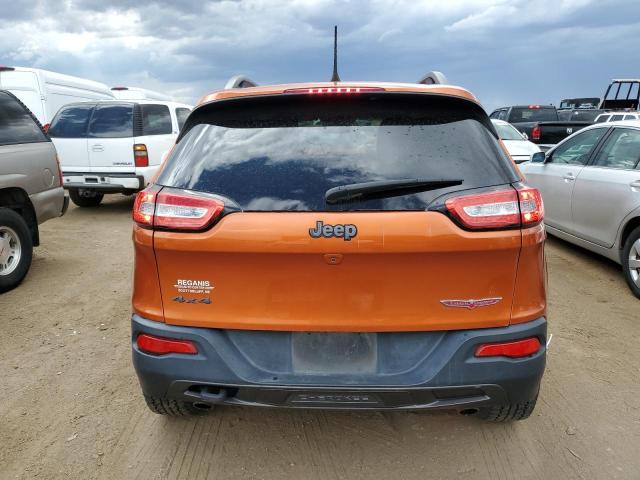 1C4PJMBS7GW227274 - 2016 JEEP CHEROKEE TRAILHAWK ORANGE photo 6