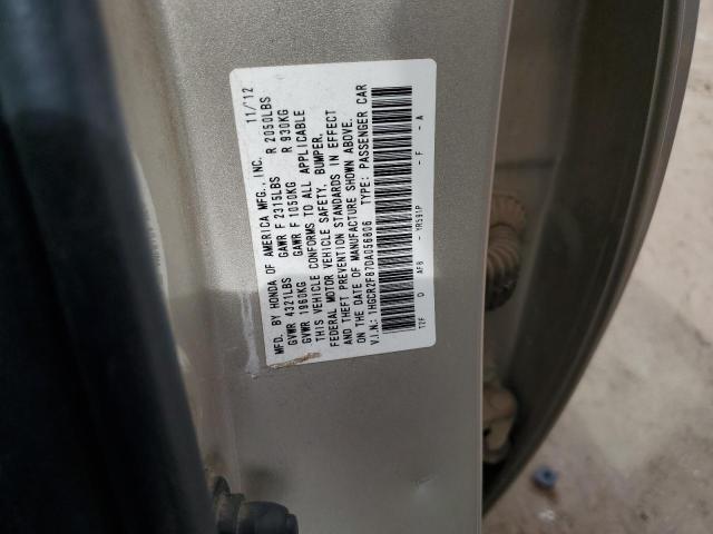 1HGCR2F87DA056806 - 2013 HONDA ACCORD EXL GOLD photo 12