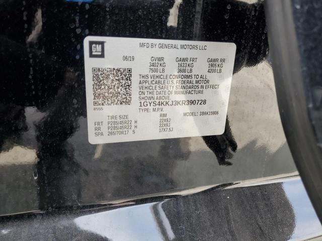 1GYS4KKJ3KR390728 - 2019 CADILLAC ESCALADE ESV PLATINUM Սև լուսանկար 14