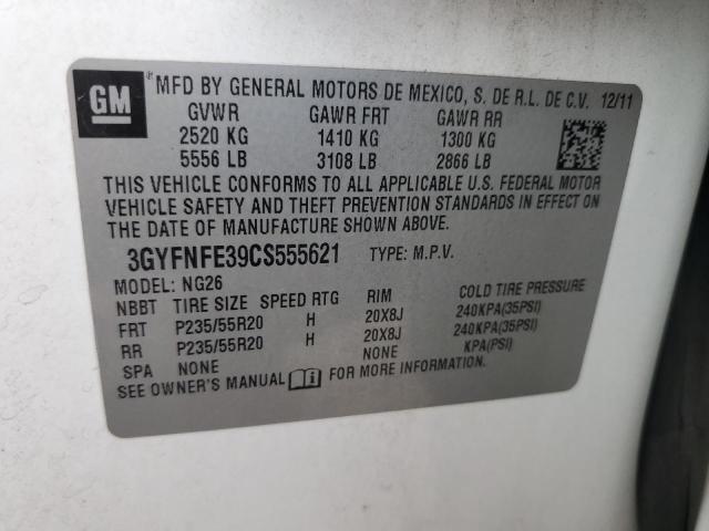 3GYFNFE39CS555621 - 2012 CADILLAC SRX PREMIUM COLLECTION Blanco foto 14