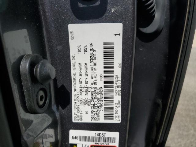 5TFNA5DB3SX288554 - 2025 TOYOTA TUNDRA CREWMAX PLATINUM 灰色 照片 12