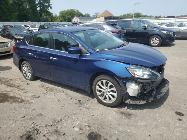 3N1AB7AP8KY396564 - 2019 NISSAN SENTRA S BLUE photo 4