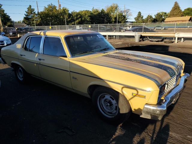 1X69F3L167037 - 1973 CHEVROLET CHEVY NOVA YELLOW photo 4