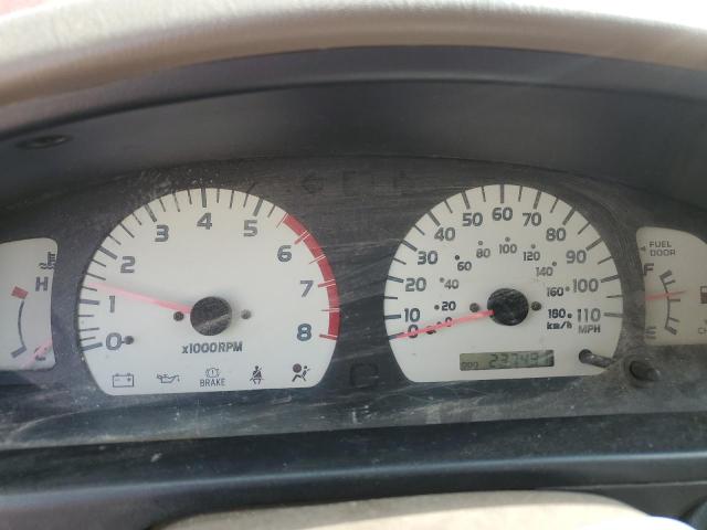 5TEGM92N54Z359320 - 2004 TOYOTA TACOMA DOUBLE CAB PRERUNNER RED photo 9