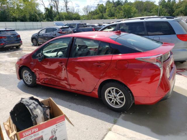 JTDKBRFU8J3582298 - 2018 TOYOTA PRIUS RED photo 2