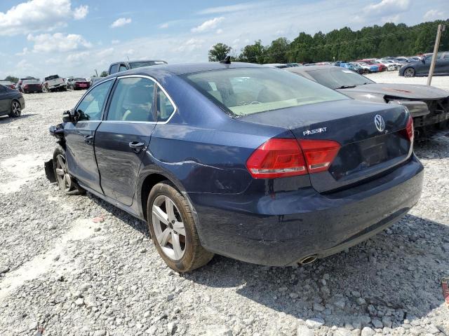 1VWBH7A38DC006634 - 2013 VOLKSWAGEN PASSAT SE BLUE photo 2