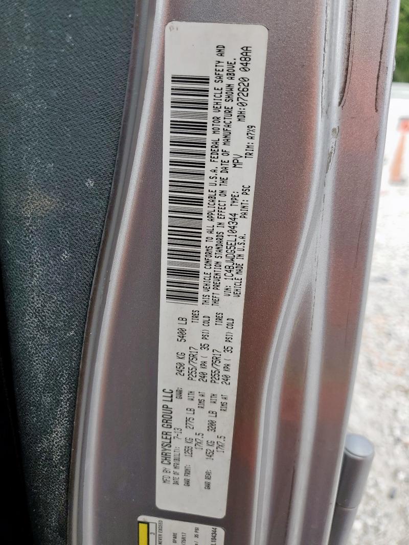 1C4BJWDG5EL104344 - 2014 JEEP WRANGLER U SPORT 银色 照片 14