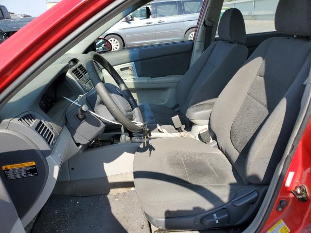 KNAFE161265363586 - 2006 KIA SPECTRA5 RED photo 7