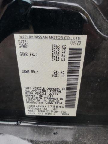 1N4BL4BV6LC278846 - 2020 NISSAN ALTIMA S BLACK photo 13