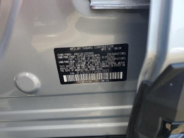 JF2SLDTC1SH467897 - 2025 SUBARU FORESTER TOURING SILVER photo 13