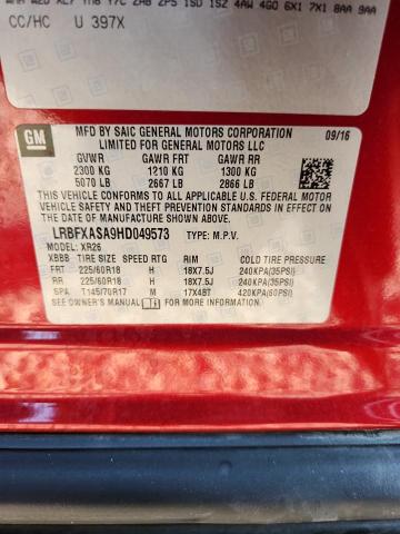 LRBFXASA9HD049573 - 2017 BUICK ENVISION PREFERRED Красный фото 13